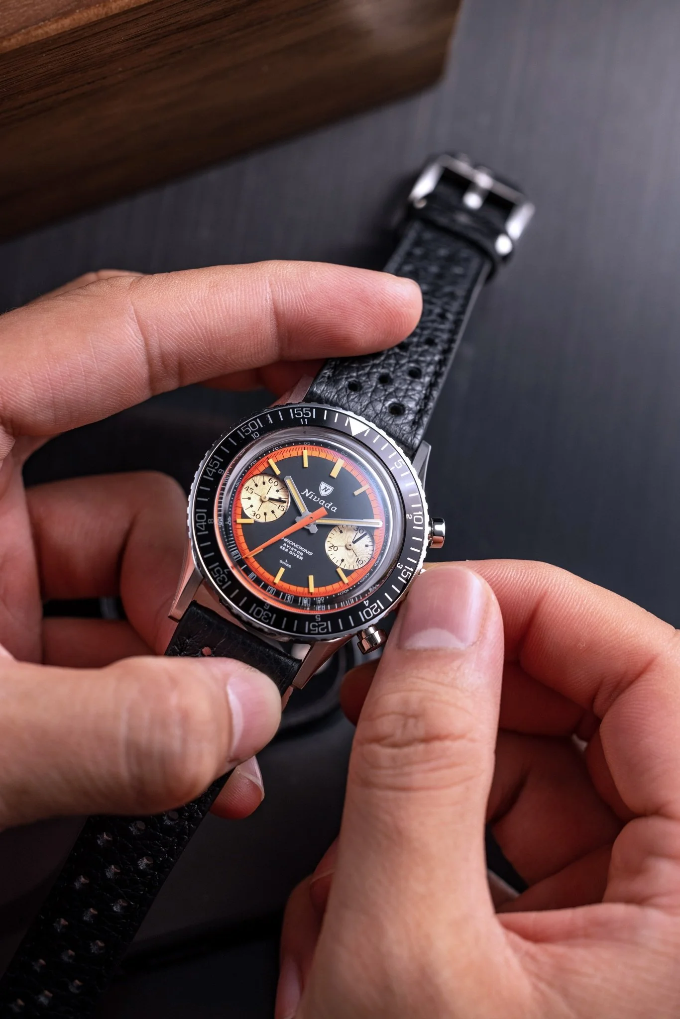 CHRONOKING VINTAGE VALJOUX 23 RESTORED - Image 8