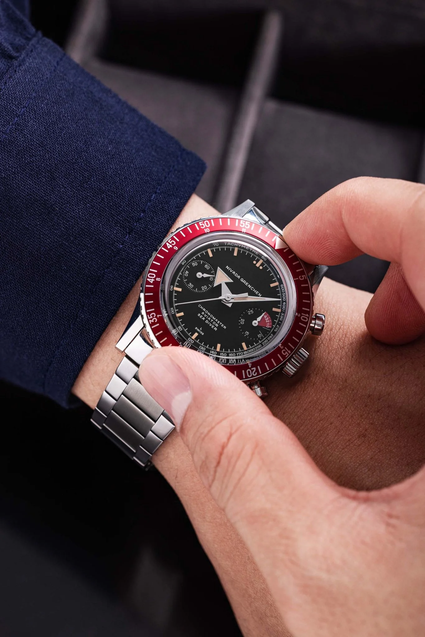 CHRONOMASTER BROAD ARROW INTER.BEZEL - 38MM - Image 9