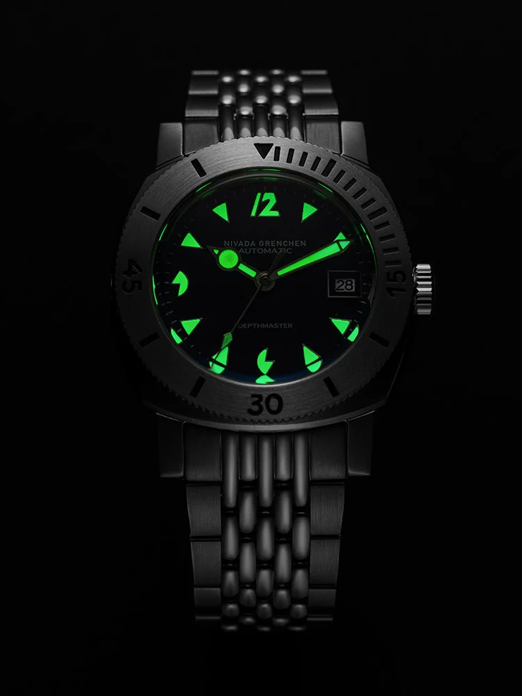WHITE ART DECO DATE DEPTHMASTER - Image 3