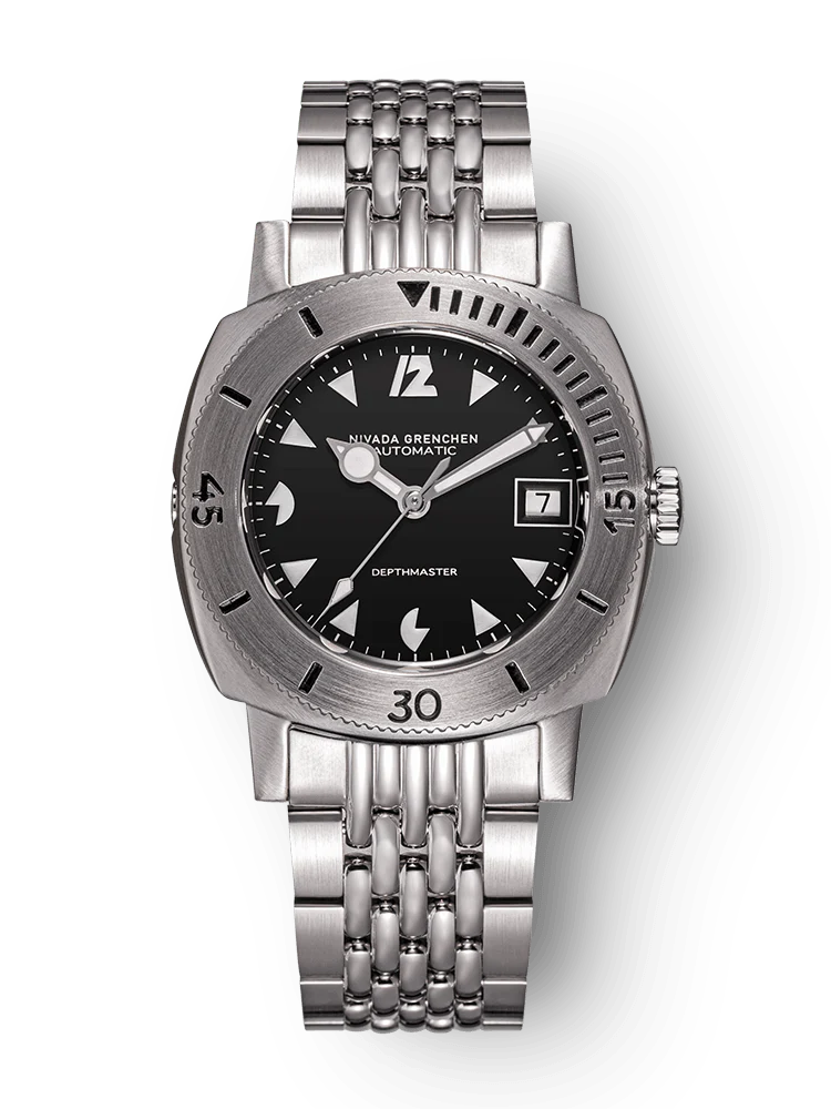 WHITE ART DECO DATE DEPTHMASTER - Image 7