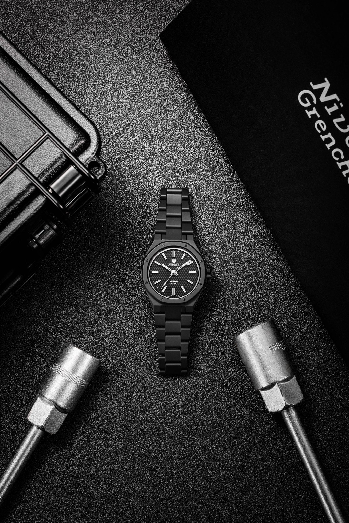 F77 BLACK CERAMIC TRESSED DIAL MK1 - 37MM - Image 8