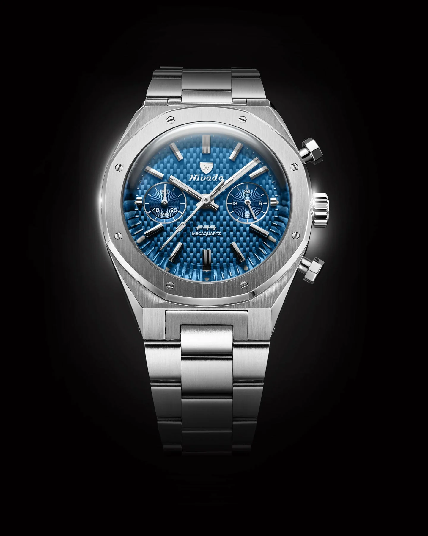 F77 SST CHRONO MECAQUARTZ BLUE MK2 - 38MM - Image 4