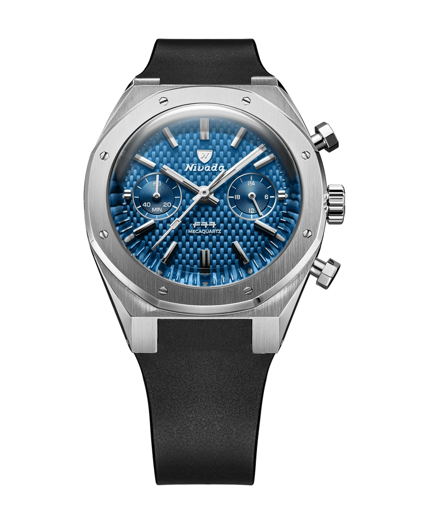 F77 SST CHRONO MECAQUARTZ BLUE MK2 - 38MM - Image 6