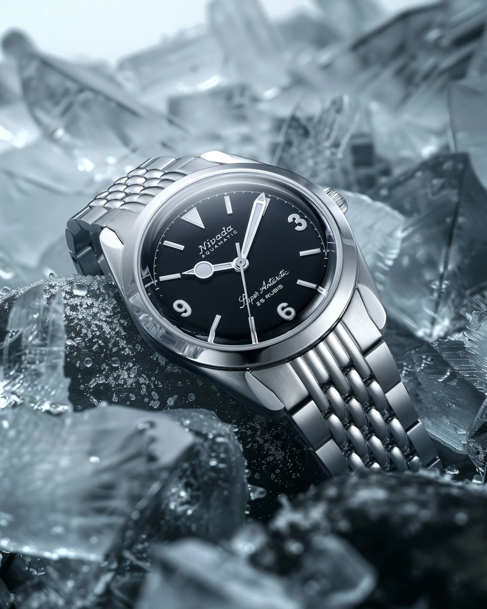 SUPER ANTARCTIC 3.6.9 BLACK NO VINTAGE EFFECT - WHITE LUMINOUS - 38mm - Image 4