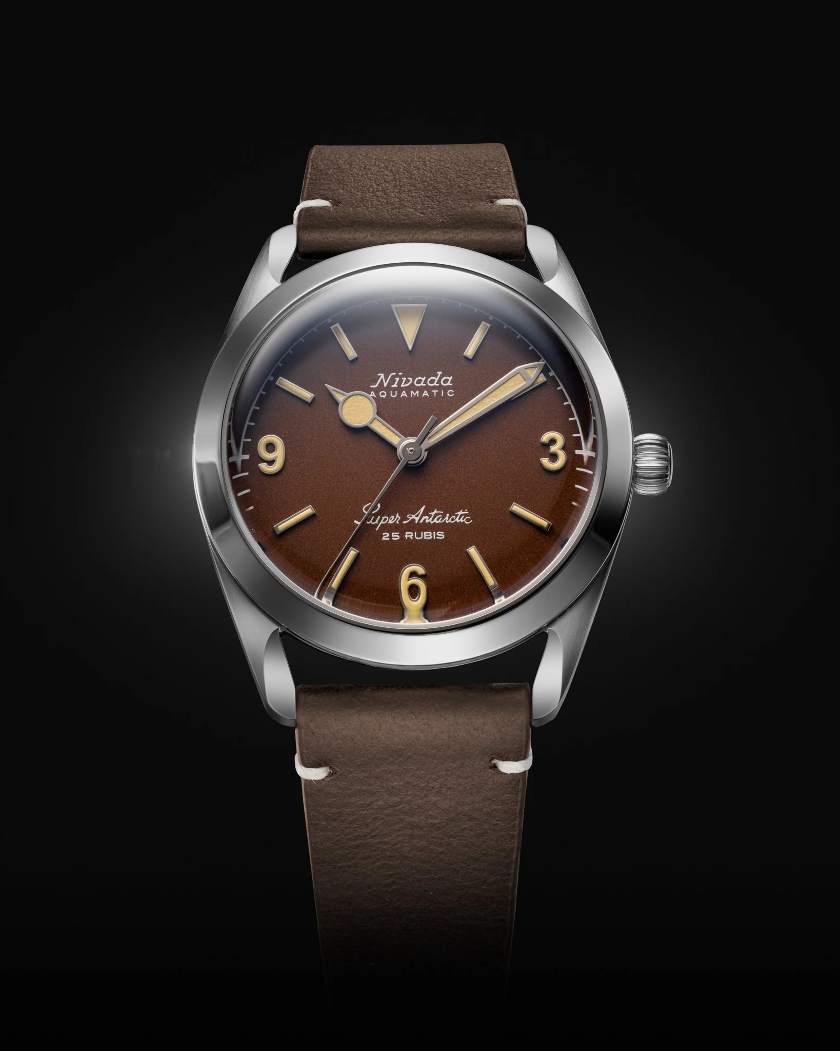 SUPER ANTARCTIC 3.6.9 BROWN NO VINTAGE EFFECT - BEIGE LUMINOUS - 38mm - Image 5